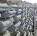 گلدان بتنی جهت دیوار حائل عمودی (فلاورباکس بتنی)