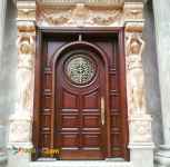 درب لابی تمام چوب