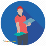 استخدام کارت پخش کن، کلیشه کار و شابلون زن روی دیوار