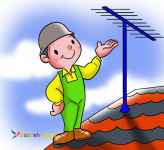 نصب انواع آنتن و پایه دیواری