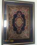 تابلو فرش تمام ابریشم دستبافت قم ٦٠*٩٠استاد بافت 